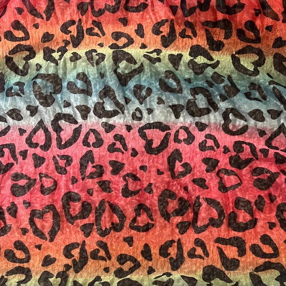 Multicolour Leopard Print Circle Infinity Scarf - Picture 3 of 3